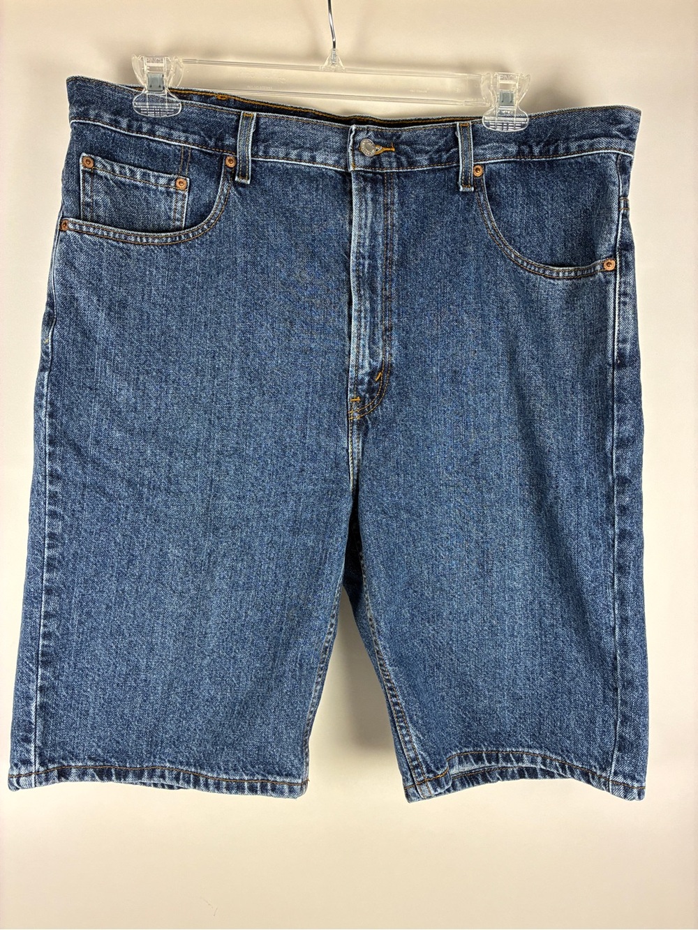 Vintage 2006 Levi’s 505 Men's Regular Fit Denim Shorts Jorts Dark Wash Cotton